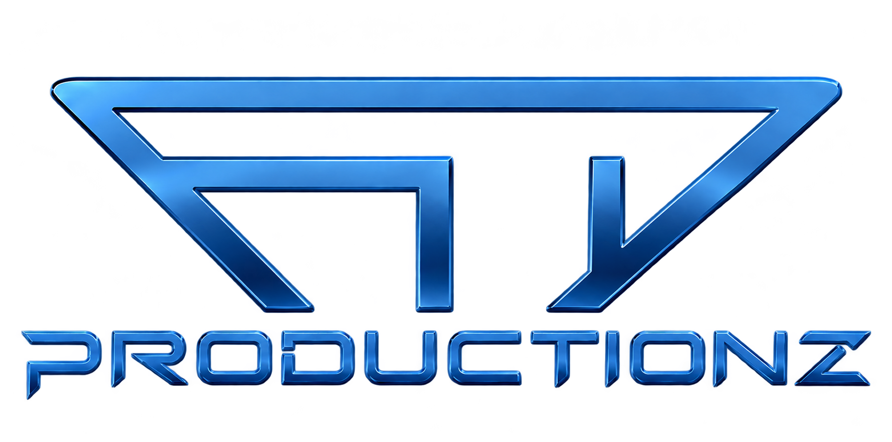 Metallic blue FID Productionz logo